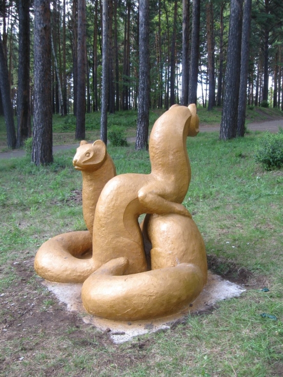 Железногорск Красноярский парк статуи