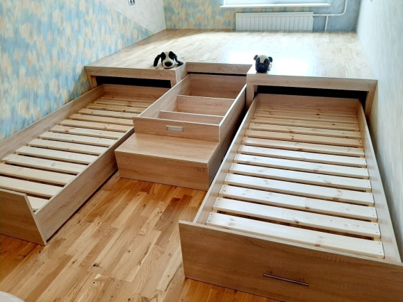 Кровать двойная выдвижная