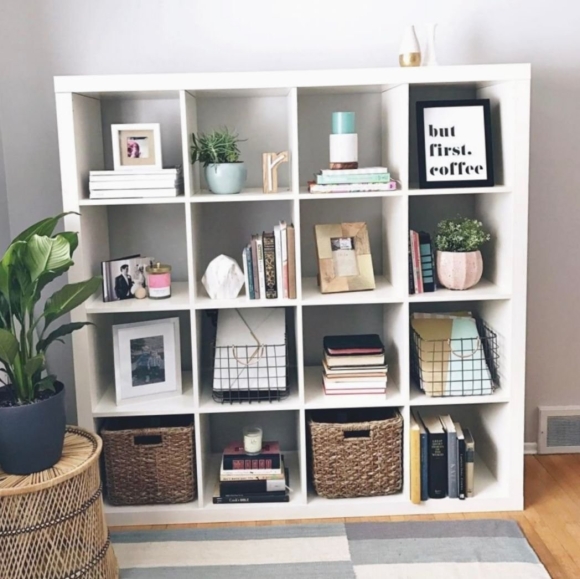 Ikea каллакс стеллаж белый