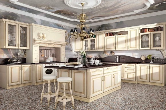 Кухня Луизиана слоновая кость