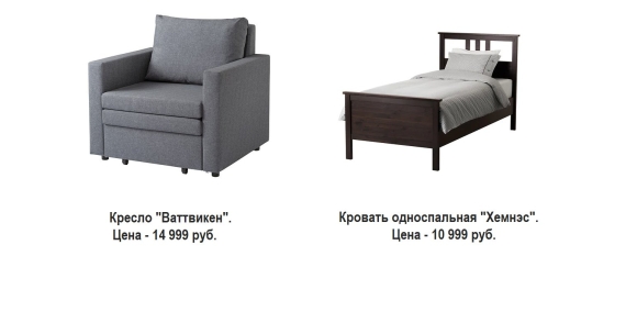 Икеа кресло кровать габариты