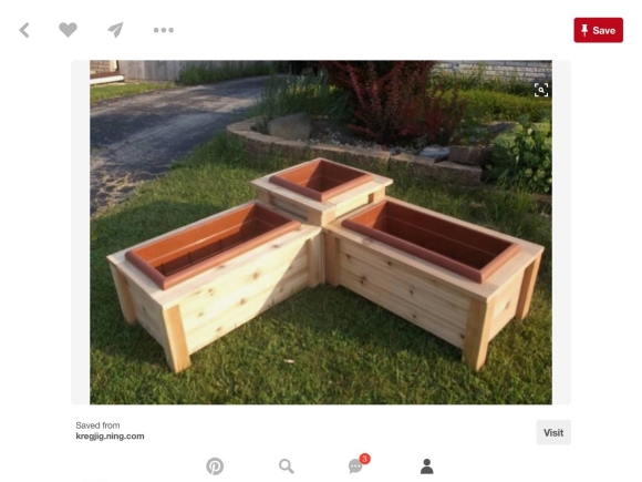 Цветники из дерева