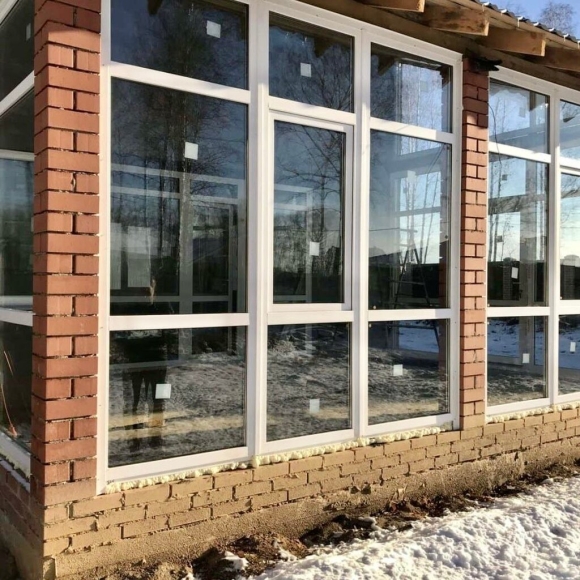 Пластиковое остекление веранды