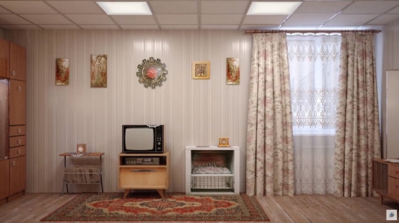 Советская квартира интерьер фон