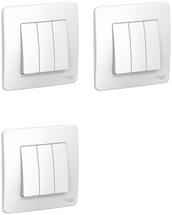 Трехклавишный выключатель Schneider Electric