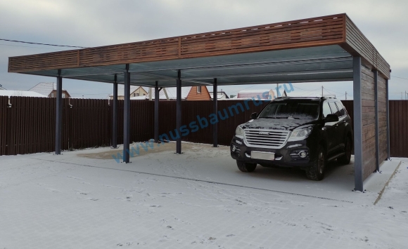 Плоский навес для автомобиля