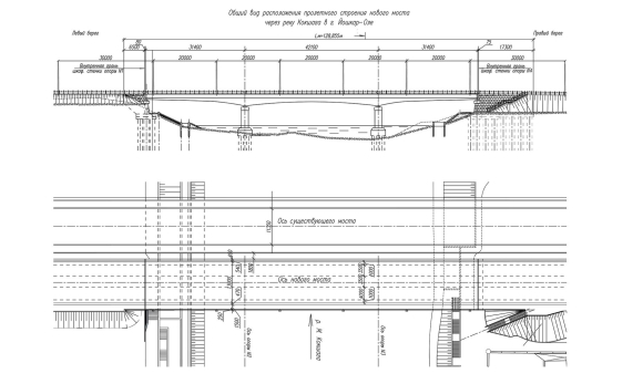 Пролетного строения ЖД моста