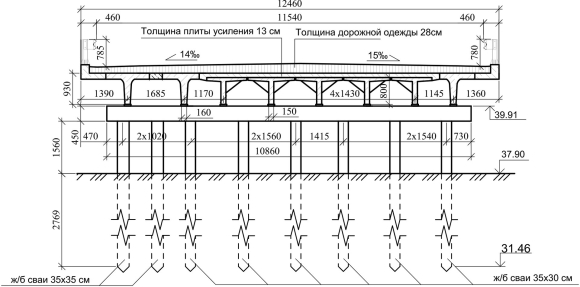 Свайный фундамент схема чертеж