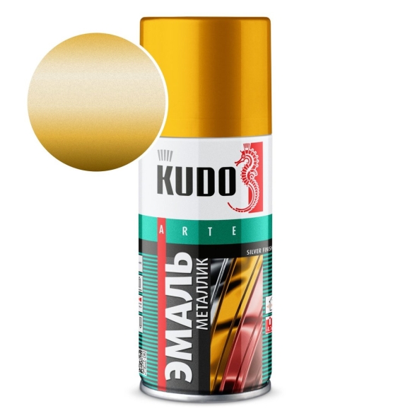 Kudo краска аэрозольная золото