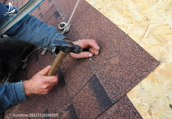 Укладка мягкой черепицы