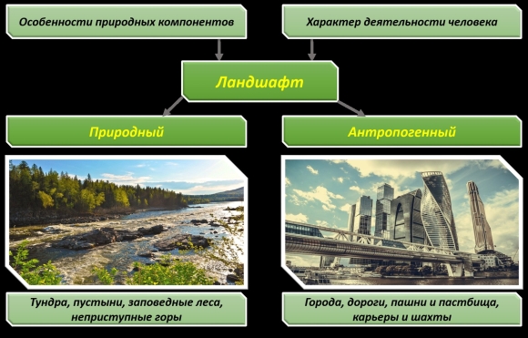 Виды ландшафтов