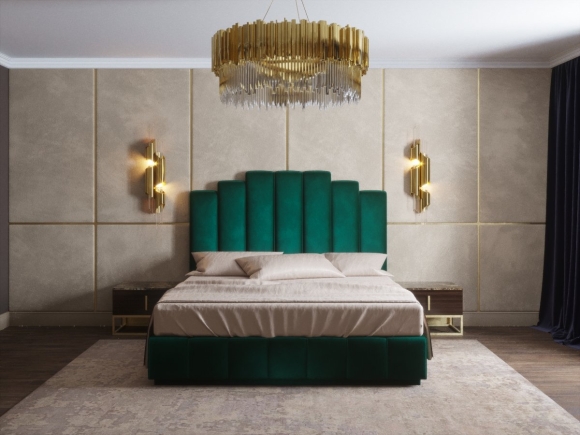 Кровать Клифтон Velvet Emerald