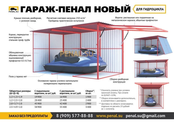 Сборка гаража пенала