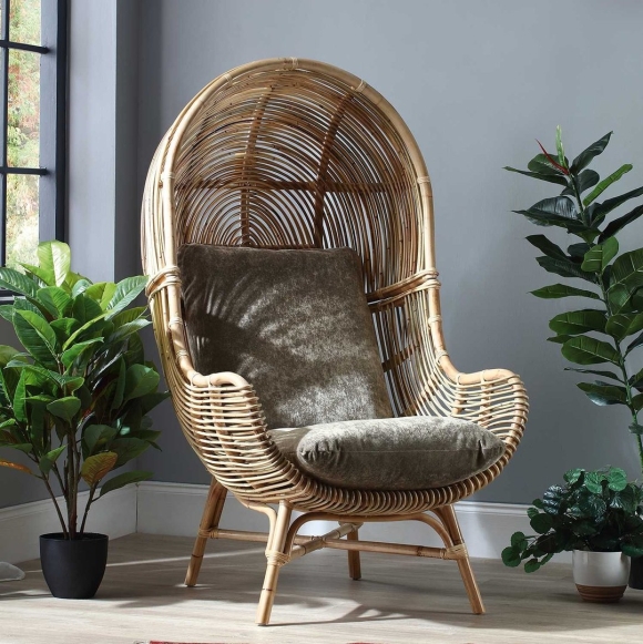 Round Rattan Cocoon Chair