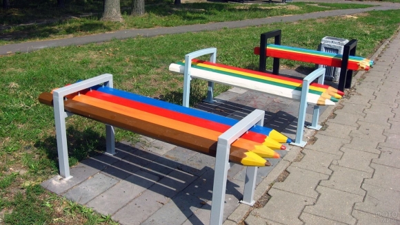 Гомель аллея скамеек