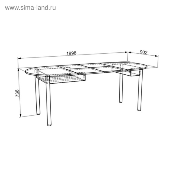 Стол обеденный квартет Мебельсон