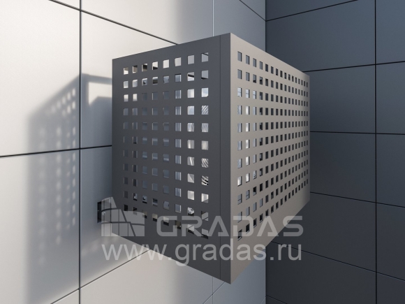 Решетка для кондиционера на фасаде