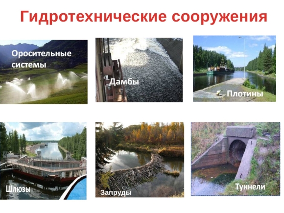 Схема гидротехнического сооружения