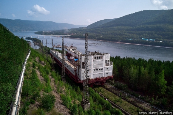 Красноярск судоподъемник ГЭС