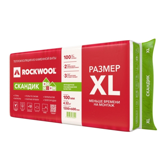 Теплоизоляция Rockwool Скандик XL