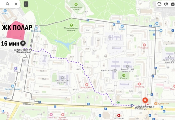 Новостройки пик на карте