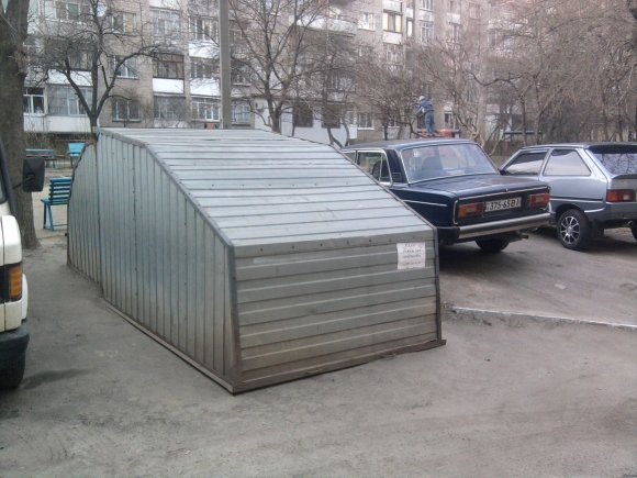 Гараж Ракушка для снегохода