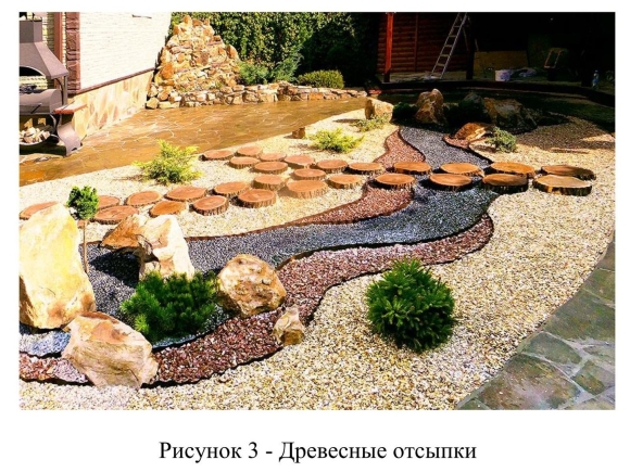 Златолит крошка в ландшафтном дизайне