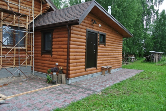Баня из блок хауса