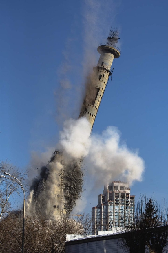 Снос телебашни в Екатеринбурге