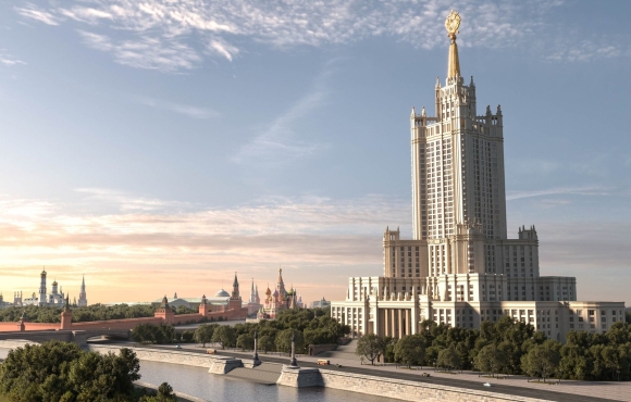 Сталинские высотки в Москве МГУ