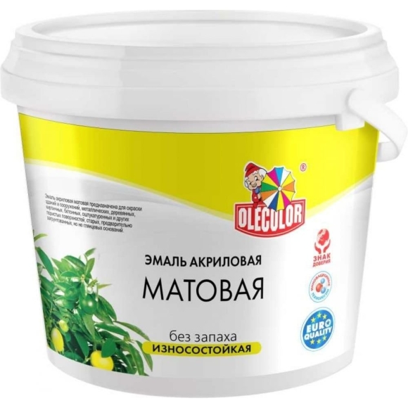 Olecolor эмаль акриловая матовая