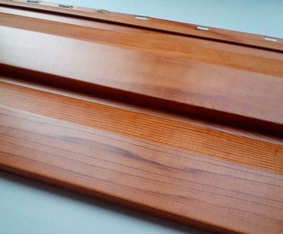 Сайдинг металлический Корабельная доска Ecosteel мореный дуб