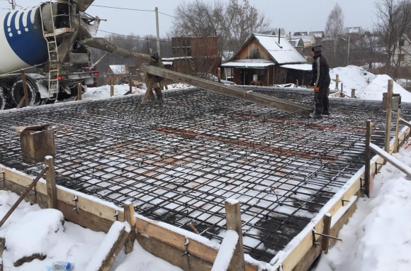 Бетонирование фундамента