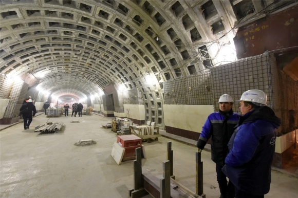 Метро проспект славы стройка