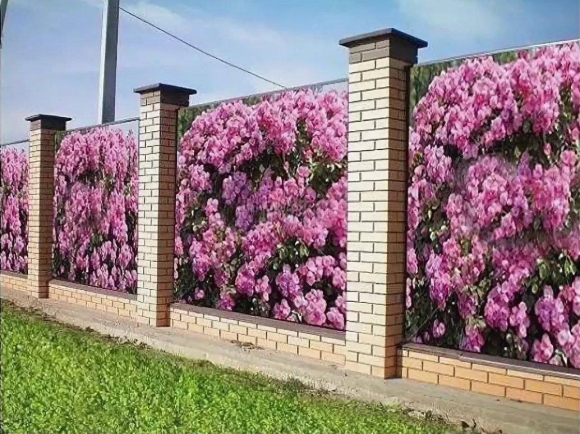 Фотозабор ПВХ фотосетка