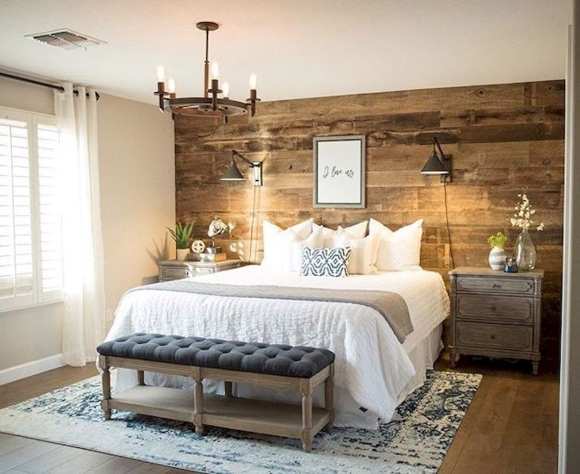 Rustic Wood Decor спальня