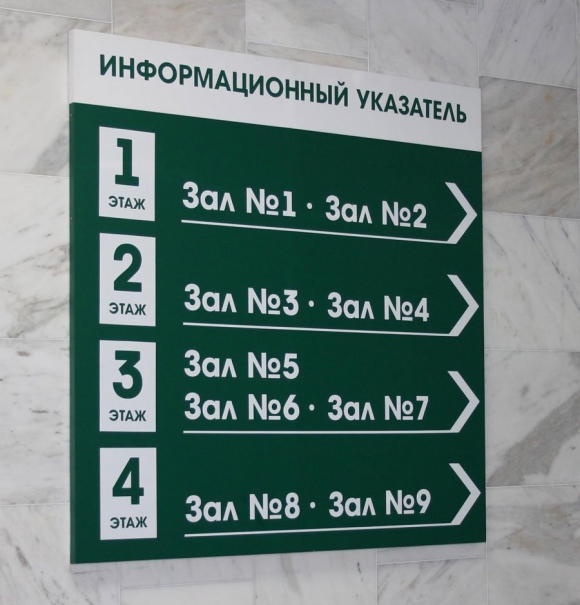 Информационные таблички указатели