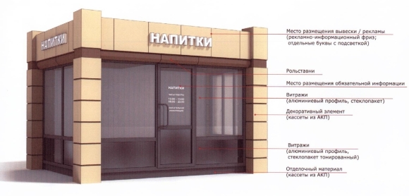 Цветовые решения нестационарных объектов Екатеринбург
