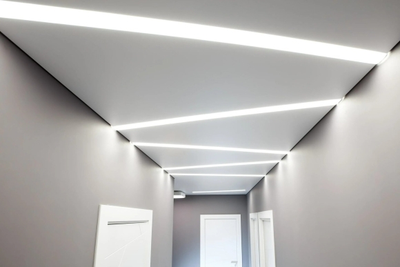 Встраиваемый led линейный светильник в Рокфон
