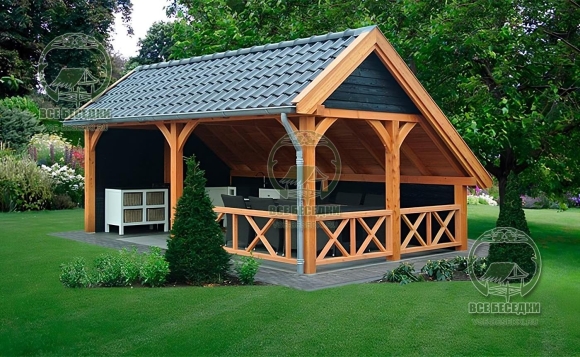Wooden Gazebo беседки