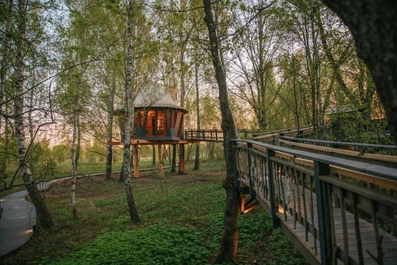 Лапочкино гнездо дом на дереве Подмосковье