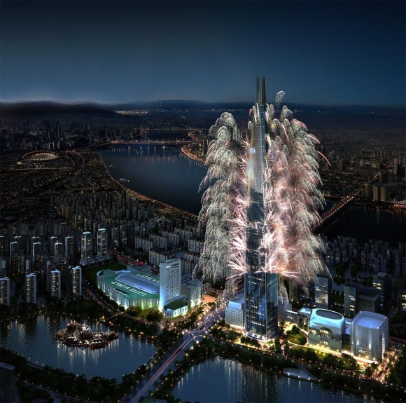 Небоскреб в Сеуле Lotte World Tower