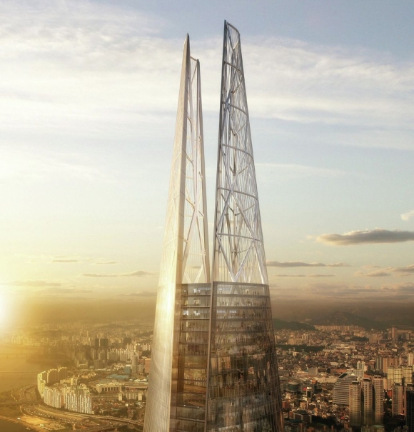 Небоскреб в Сеуле Lotte World Tower