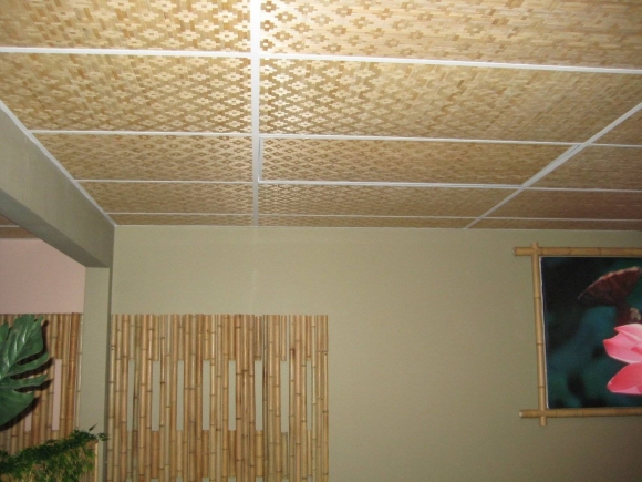 Панели потолочные бамбуковые