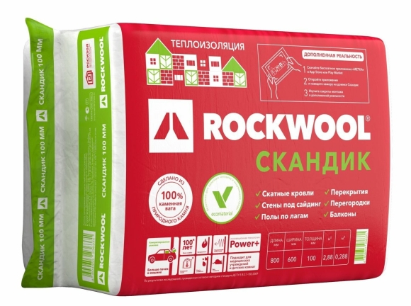 Утеплитель Rockwool Лайт Баттс Скандик
