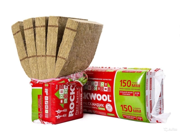 Минеральной ватой Rockwool Лайт Баттс Скандик