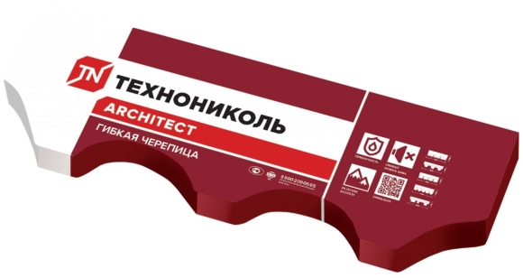 Гибкая черепица ТЕХНОНИКОЛЬ упаковка