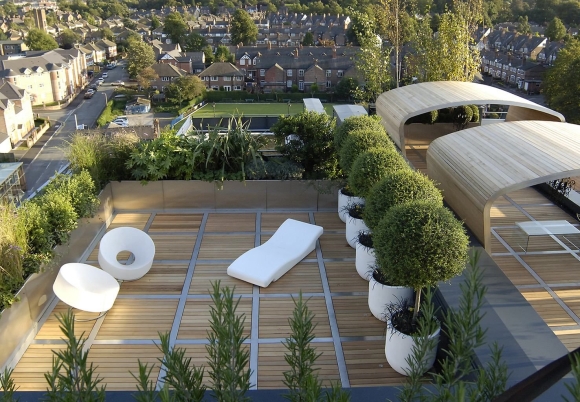 Эксплуатируемая плоская кровля Green Roof