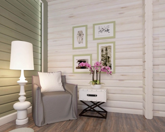 Tikkurila голубой имитация бруса