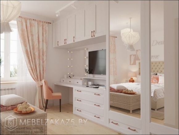 Шкаф с туалетным столиком для спальни